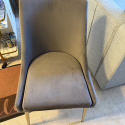 Set Of 4 Velvet Chairs