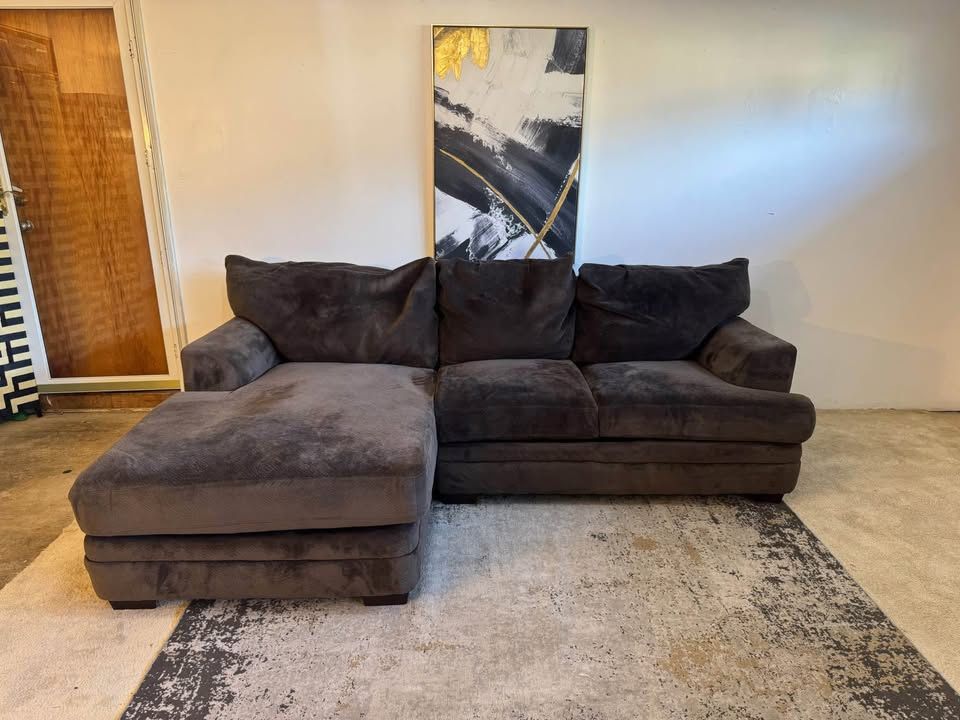 Brown 3-Seater Sectional Sofa