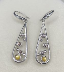 925 Multi Stone Earrings 