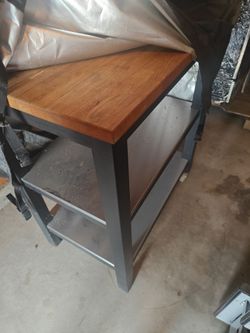 Butcher block cart-OBO