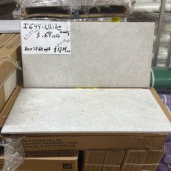 Tile 12x24 $0.59sqft $10.38 Per Box Porcelain 17.60 Sqft Per Box