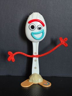 Disney Pixar Toy Story 4 Forky Hair Brush Figure 8.5” Pipe Cleaner Arms