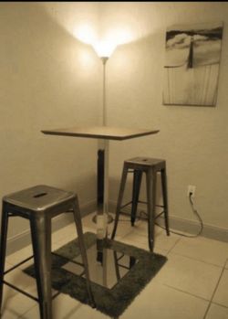 Wooden high top table