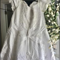 Plus Size David’s Bridal Wedding Gown