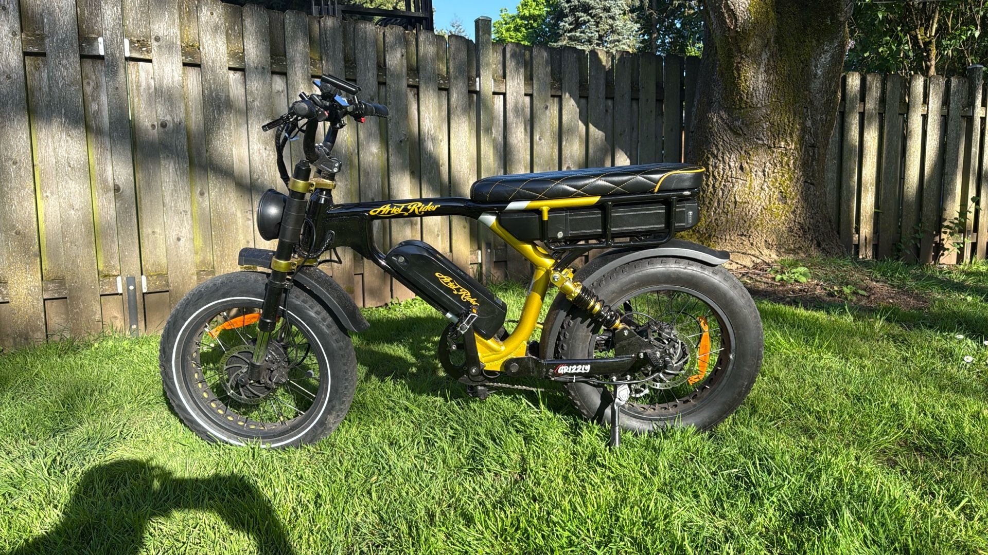 Ariel Rider GRIZZLY Electric Bike Black And Gold