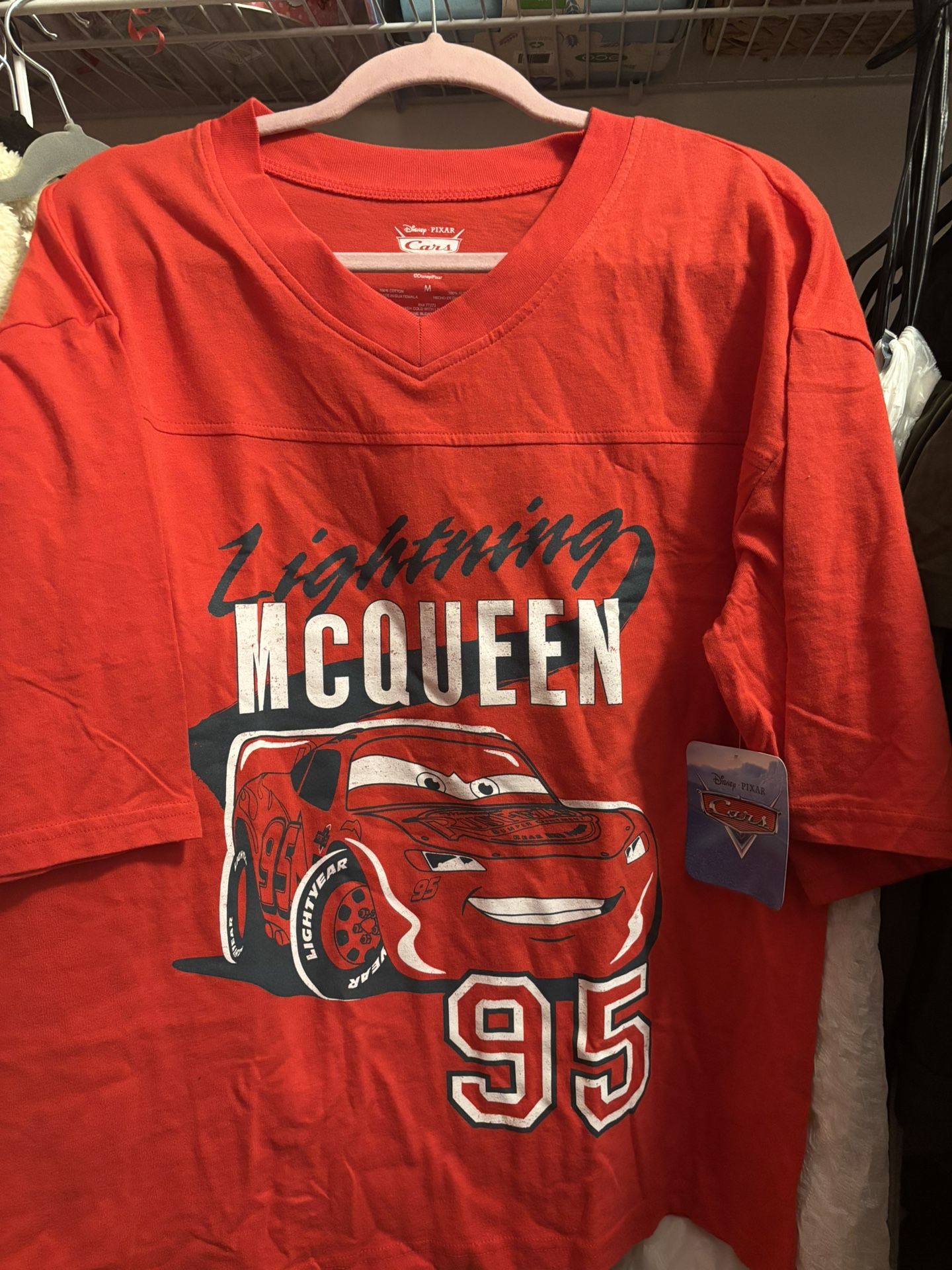 Cars Lightning McQueen Women’s Top Size M