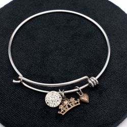 Sweet Romance silver charm bracelet