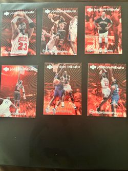 Upper Deck Jordan Tribute MJ Impressions Cards Set of 6