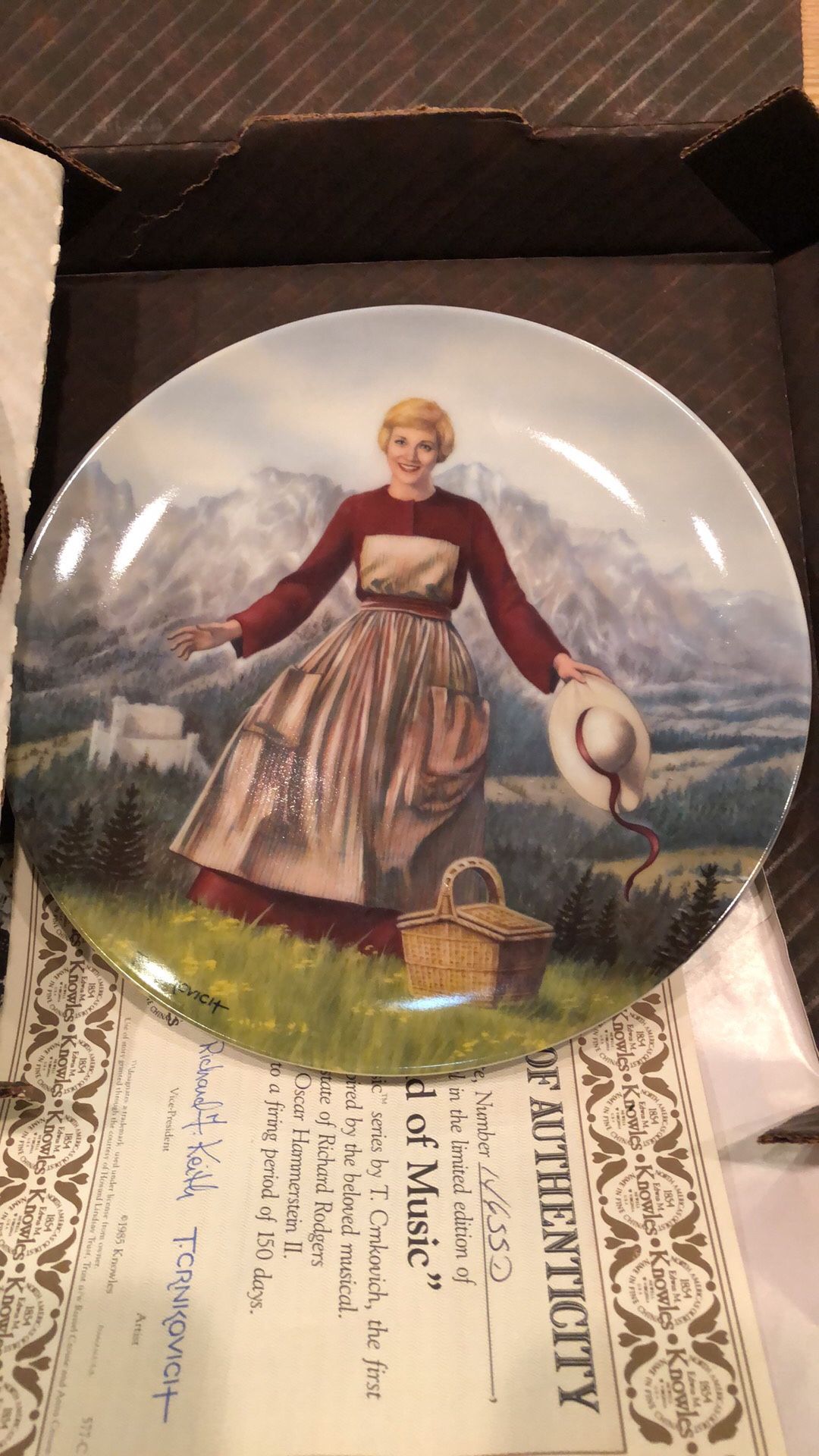 Sound of Music Collectible Plate 1986