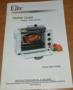 Elite Rotisserie Toaster Oven Broiler
