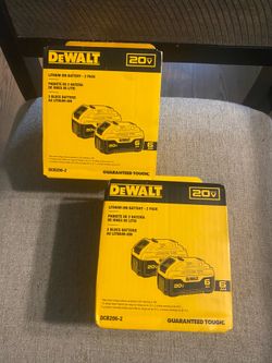 Baterías Dewalt 6.0 Nuevas $110 por paquete