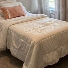 NEW - Twin Wood Bed Frame .. With 12  Inch Mattress 