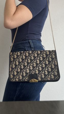 Authentic Christian Dior Trotter Chain Shoulder Bag