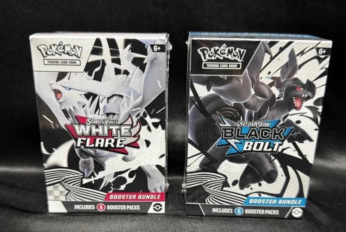 Pokemon Black Bolt and White Flare Booster Bundle Set of 2 Sealed New