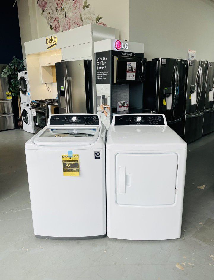 Midea Top Loading Washer And  Dryer Set R1V0