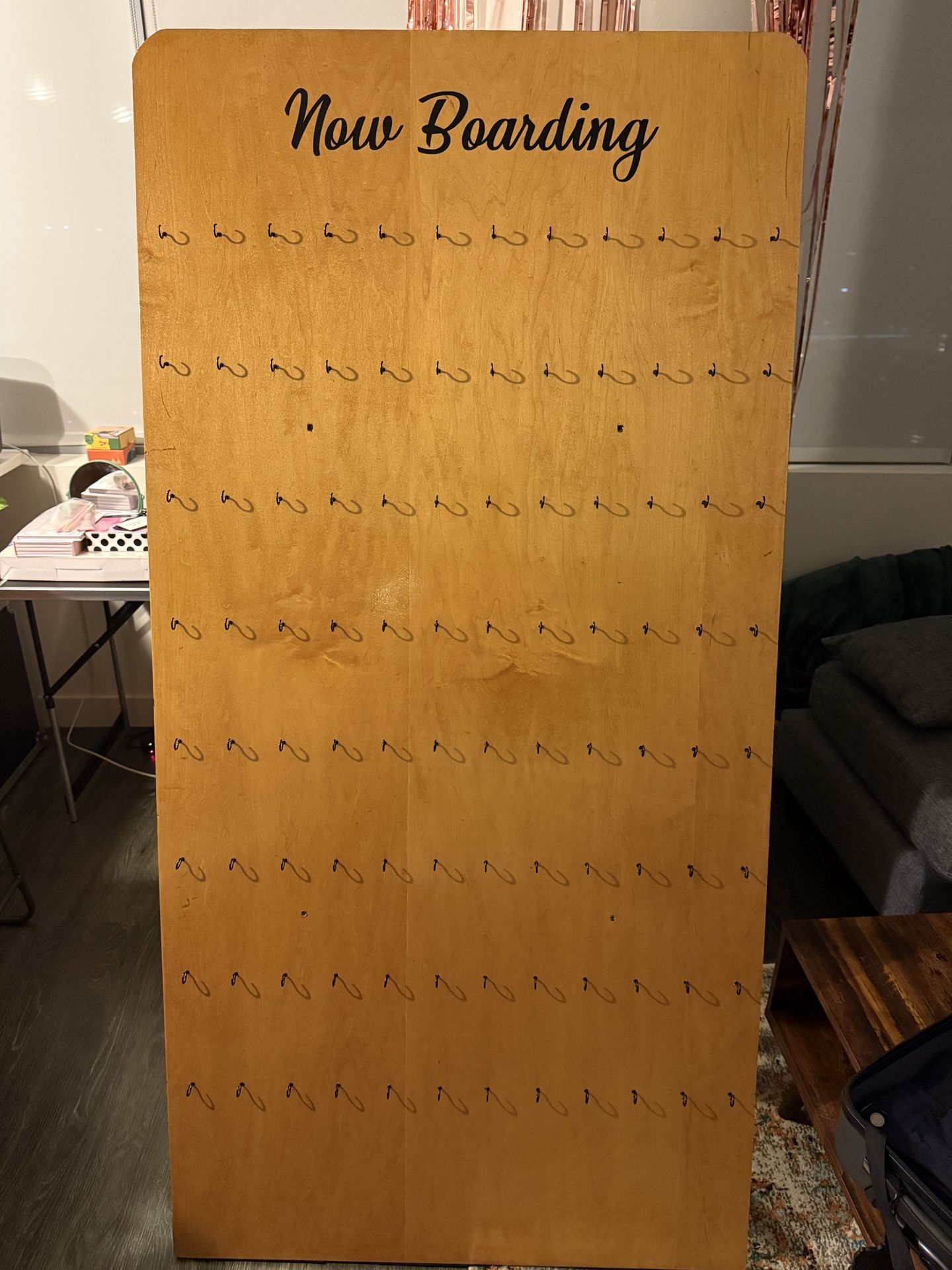 Wedding Luggage Tag Wall