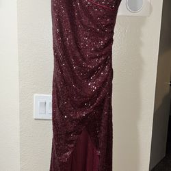 Long Spaghetti Strap Formal Evening Prom Gown