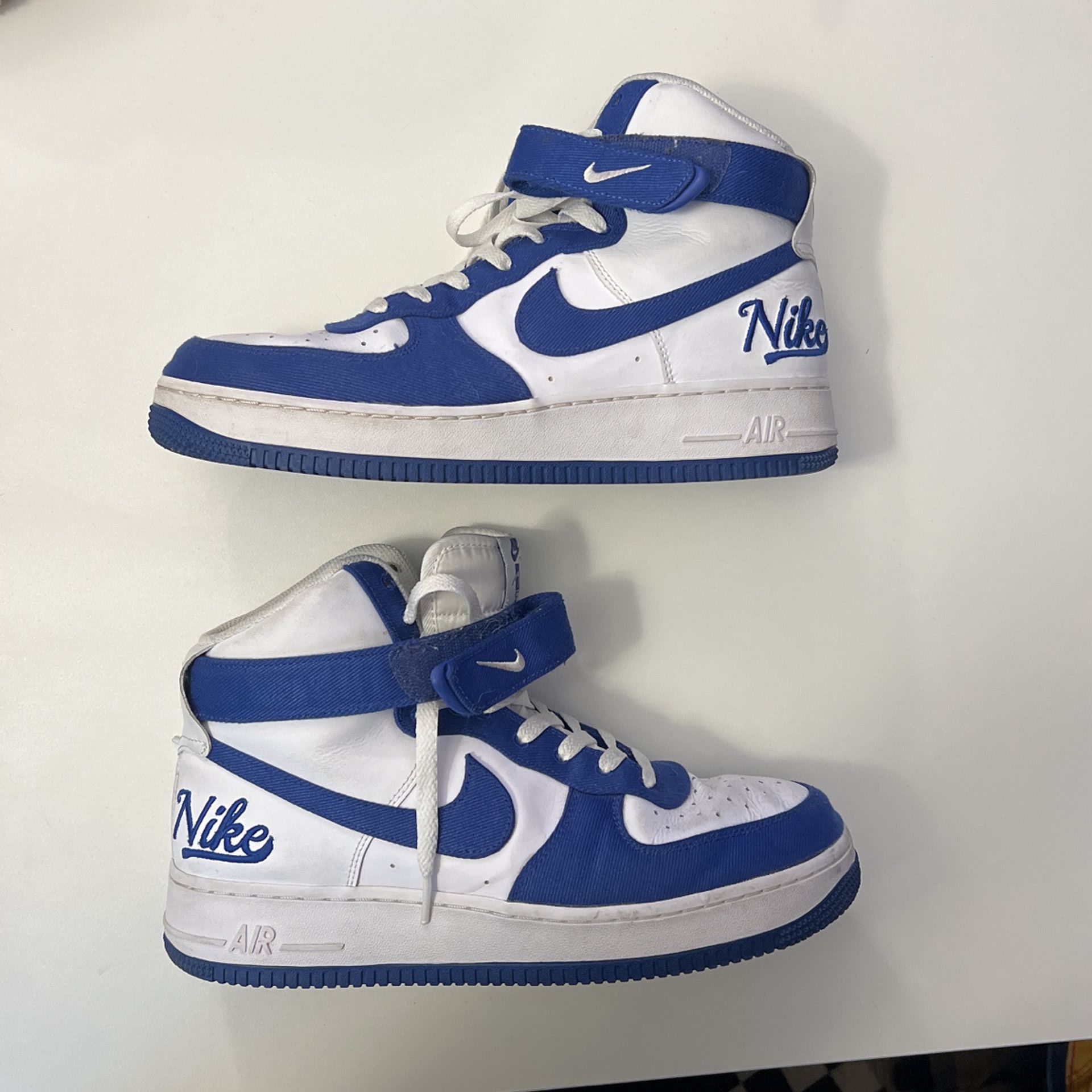 Blue Air Force High Emb Dodgers Nike Air Force One High Dodgers Size