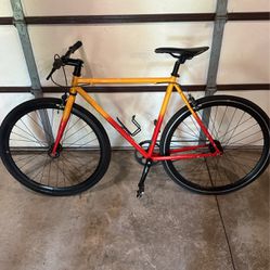 Bike - Single Gear Red and Orange