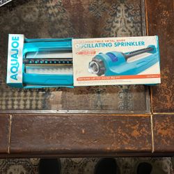 Aquajoe Metal Base  Oscillating Sprinkler 