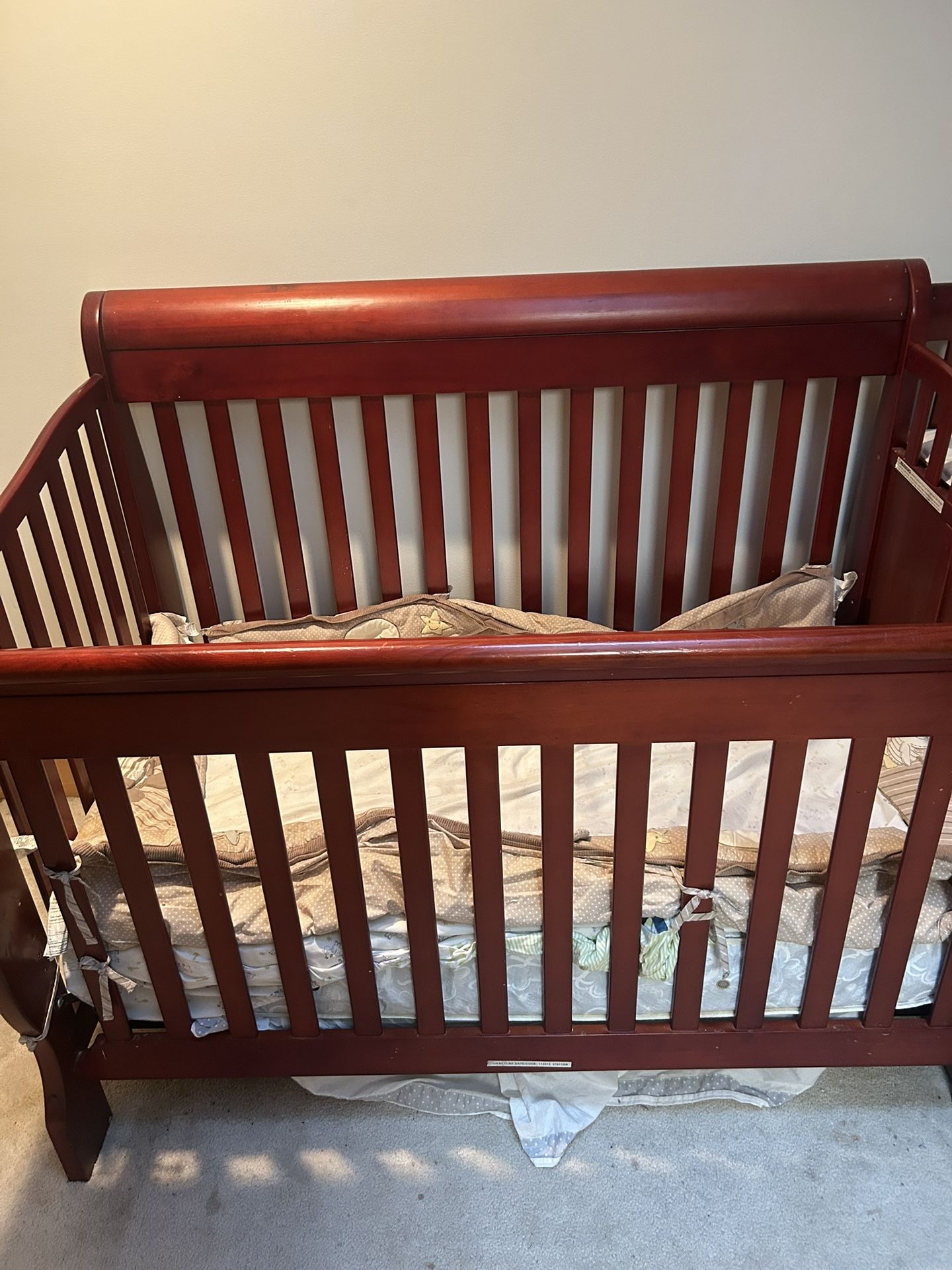 Crib With Changing Table.
