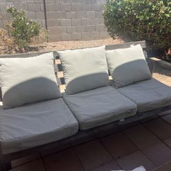 Wooden Outdoor Couch 