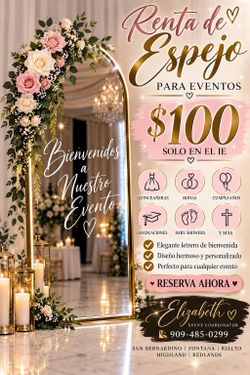 Se renta espejo de entrada