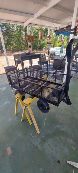 Lawn utility cart.