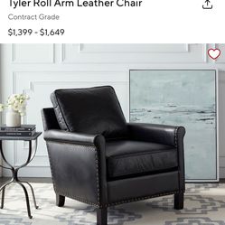 Pottery Barn Leather Chairs 