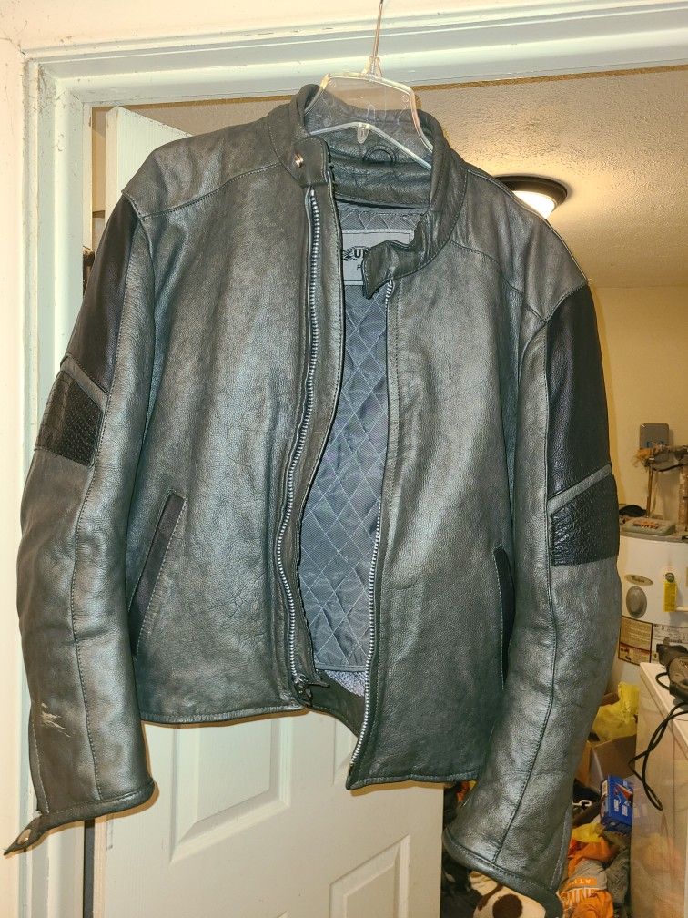 Heavy Leather Jacket Motorcycle