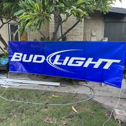 BUD LIGHT 10 Ft Beer Banner New!