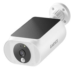 Wireless Security Camera Outdoor, 2K All-on One, AI/PIR Motion Detection, Continuous Power, 2.4/5 GHz WiFi, SD/Cloud Storage, 2-Way Audio, Work with A