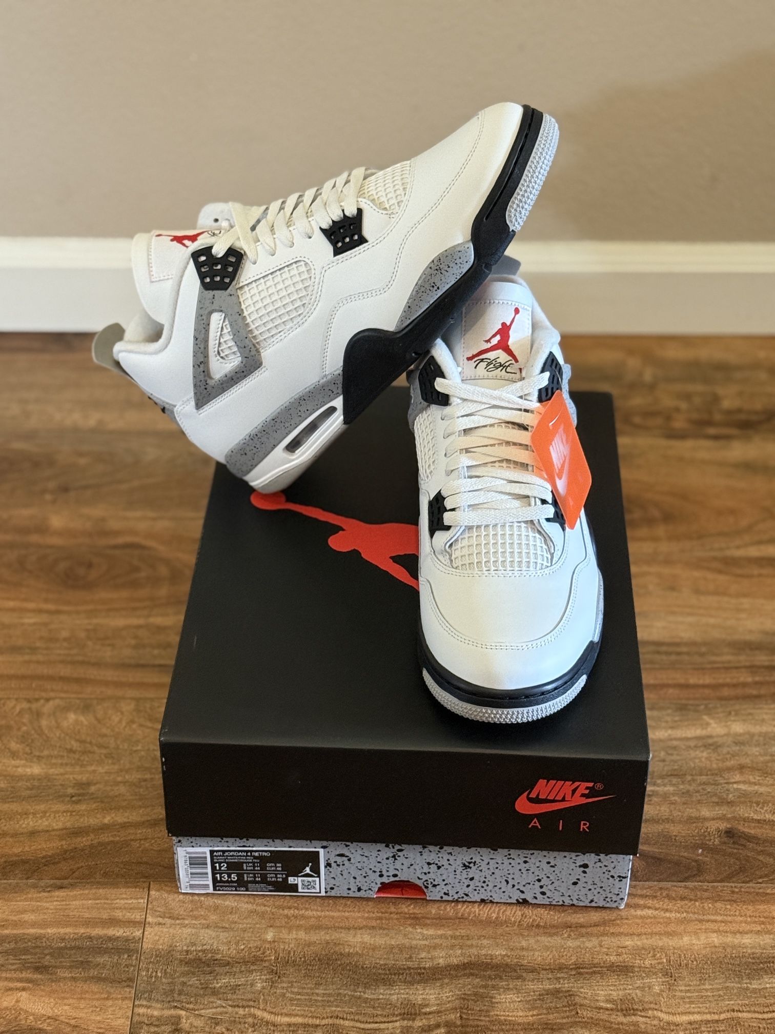 Jordan 4 White Cement DS Size 12 2025