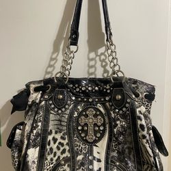 Black Purse with Cross Purse