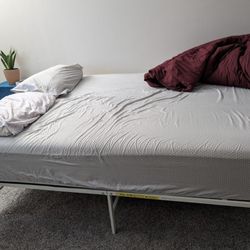 Queen 12 Inch Memory Foam With Bed Frame