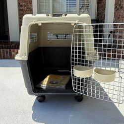New- Large Airline Kennel On Wheels