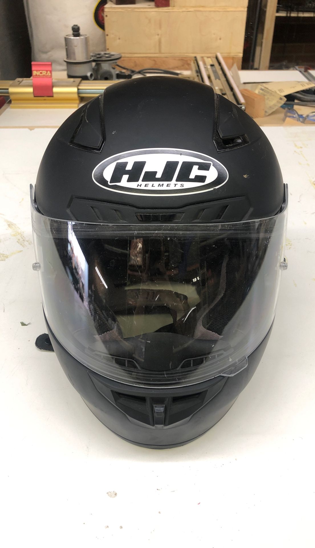 HJC helmet! Motorcycle accessory/safety. Medium