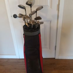 Golf Bag With Golf Clubs 