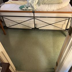 King Size Bed Frame & Split Box Spring 