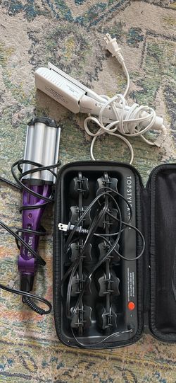 Hair tools bed head waver and a heated curling clips