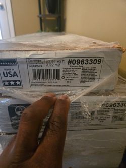 Nine cartons of Lowes Oak Vinyl Plank Flooring (Florian Oak)