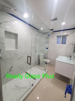 Shower door glass