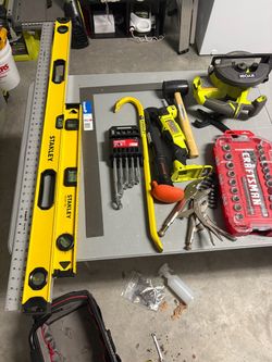 Mixed Tool Lot – Stanley, Craftsman, Ryobi