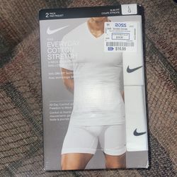 Nike everyday cotton stretch v-neck undershirt