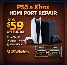 HDMI Port Repair - PS5/Xbox