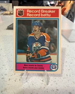 1982-83 O-Pee-Chee RECORD BREAKER Hockey #1 Wayne Gretzky OILERS
