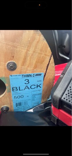 THWN-2    3 black    500ft