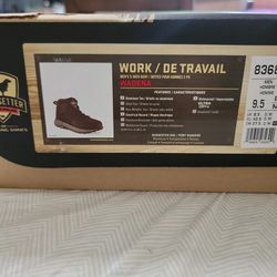 Band New Men's Work Boots Size 9.5