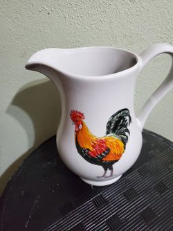 Cordon blue rooster 🐓 pitcher