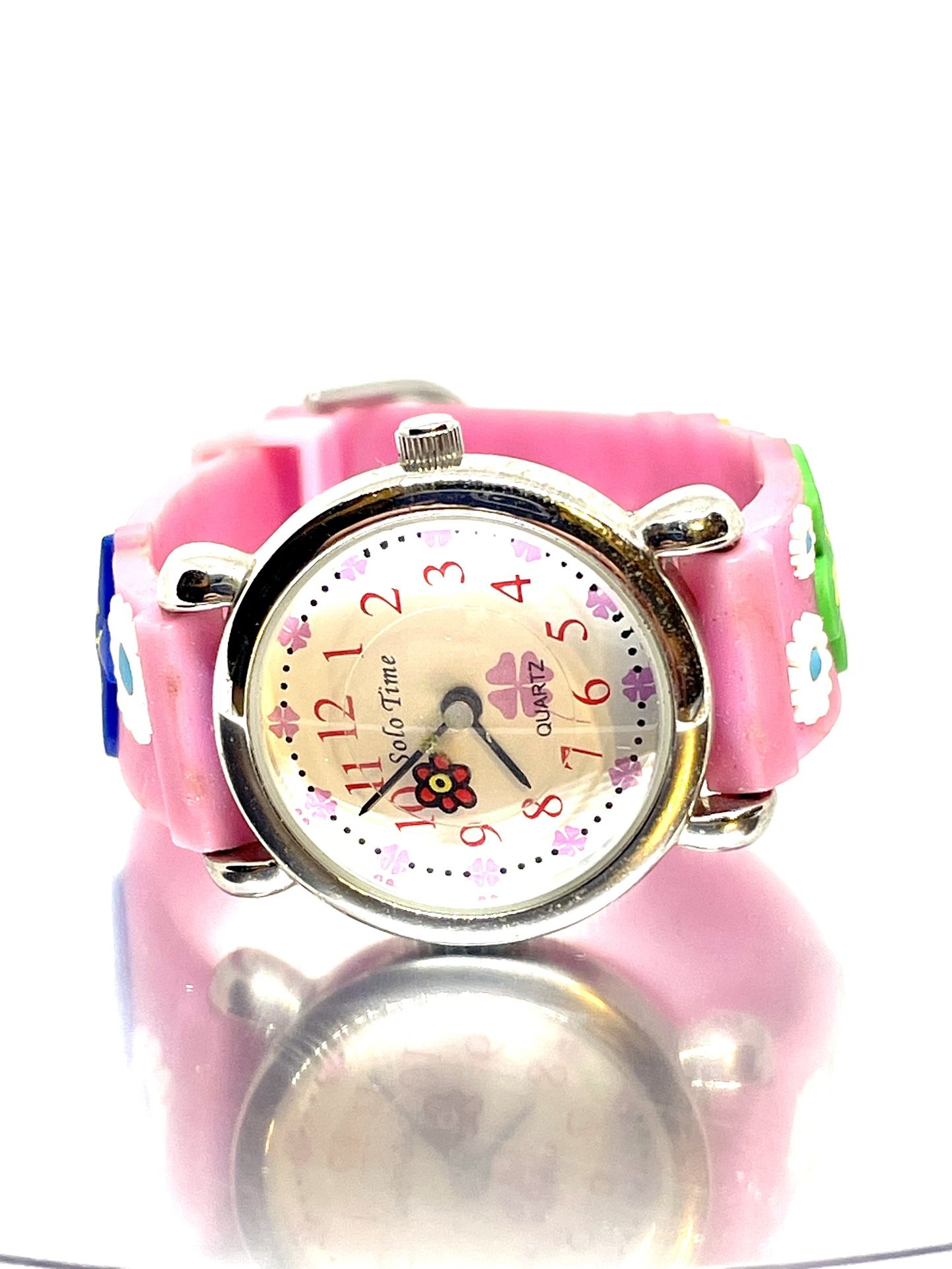 Solo Time Pink Floral Watch